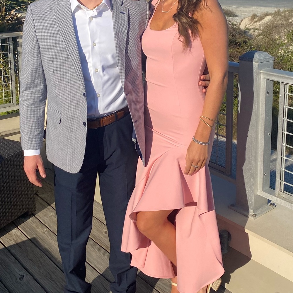 Pink Bardot dress